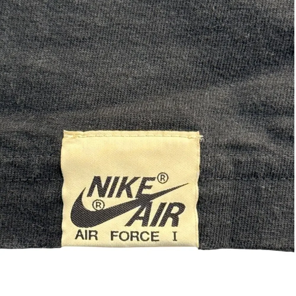 Nike Blue Ribbon Sports AF1 Air Force 1 Black Red Swoosh T Shirt Men XL